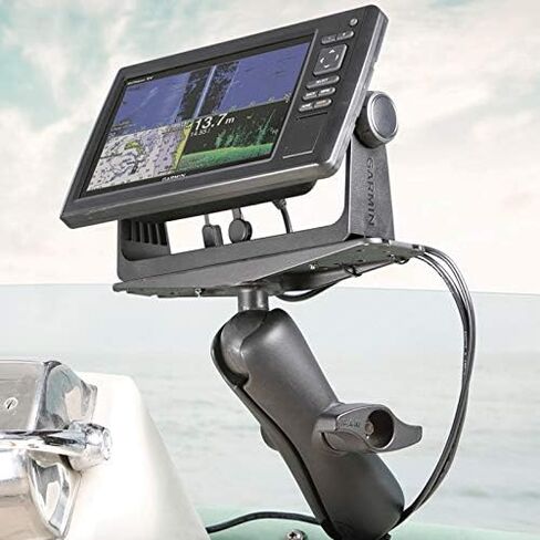 RAM Mounts Large Marine Electronics Mount RAM-D-111U with Medium Arm Compatible with Garmin, Lowrance, Humminbird + More in Saudi Arabia