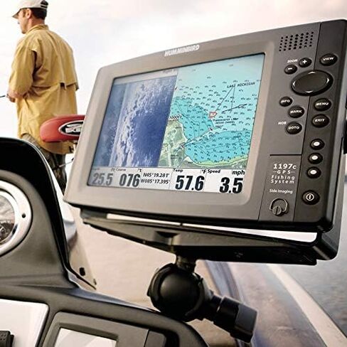 RAM Mounts Large Marine Electronics Mount RAM-D-111U with Medium Arm Compatible with Garmin, Lowrance, Humminbird + More in Saudi Arabia