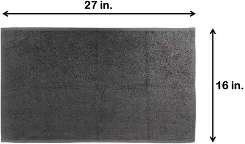 Arkwright Microfiber Coral Fleece Salon Towels - Pack of 10 - Bleach Safe Resistant, Absorbent Hair Drying Towel Set, Perfect for Resort, Hotel, and Spa, 16 x 27 in, Black in Kuwait