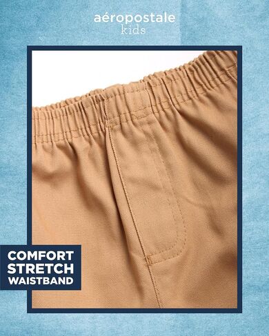 AEROPOSTALE Boys' Shorts Set - 2 Piece Short Sleeve Polo Shirt and Woven Cargo Shorts - Summer Outfit for Boys (4-16) in Saudi Arabia