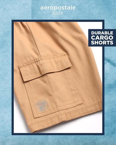 AEROPOSTALE Boys' Shorts Set - 2 Piece Short Sleeve Polo Shirt and Woven Cargo Shorts - Summer Outfit for Boys (4-16) in Saudi Arabia