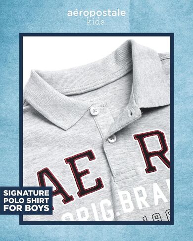 AEROPOSTALE Boys' Shorts Set - 2 Piece Short Sleeve Polo Shirt and Woven Cargo Shorts - Summer Outfit for Boys (4-16) in Saudi Arabia