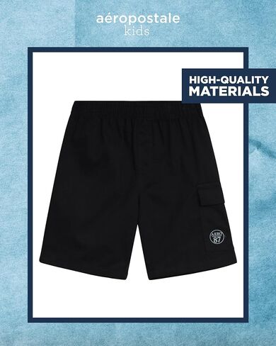 AEROPOSTALE Boys' Shorts Set - 2 Piece Short Sleeve Polo Shirt and Woven Cargo Shorts - Summer Outfit for Boys (4-16) in Saudi Arabia
