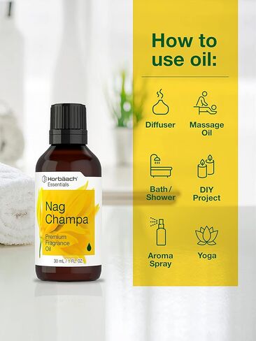 Lavender Chamomile Fragrance Oil | 4 fl oz (118ml) | Premium Grade | for Diffusers, Candle and Soap Making, DIY Projects & More | by Horbaach in Saudi Arabia