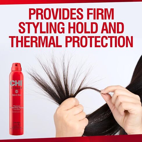 CHI 44 Iron Guard Style & Stay Firm Hold Protecting Spray, Heat Protectant & Hairspray For A Long-Lasting Hold, Sulfate & Paraben-Free, 2.6 Oz in Kuwait
