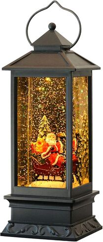 Wondise Halloween Projection Snow Globe with Timer, Battery Operated Spinning Water Glittering Skull Statue Lantern Globe for Halloween Decoration in Saudi Arabia