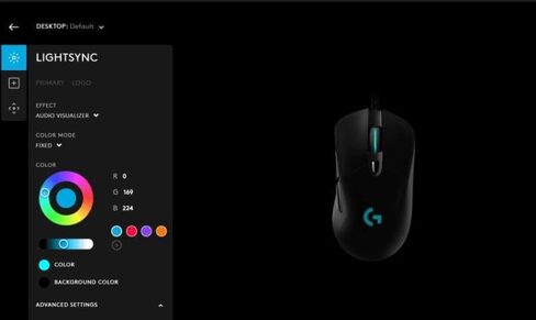 Logitech G403 Hero 25K Gaming Mouse, Lightsync RGB, Lightweight 87G+10G optional, Braided Cable, 25, 600 DPI, Rubber Side Grips, Black, 4.9" x 2.7" x 1.7" in Saudi Arabia