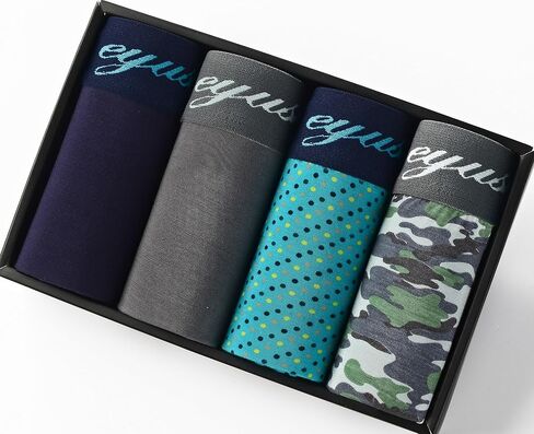 EYUSHIJIA سراويل داخلية رجالية مريحة من ألياف الخيزران مكونة من 4 قطع in Kuwait