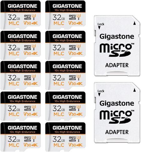 [Gigastone] 256GB Micro SD Card, Camera Plus, GoPro, Action Camera, Sports Camera, High Speed 100MB/s, 4K UHD Video Recording, A1 V30 U3 Class 10, with Adapter in Saudi Arabia
