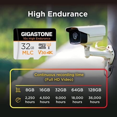 [Gigastone] 256GB Micro SD Card, Camera Plus, GoPro, Action Camera, Sports Camera, High Speed 100MB/s, 4K UHD Video Recording, A1 V30 U3 Class 10, with Adapter in Saudi Arabia
