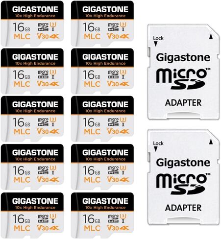 [Gigastone] 256GB Micro SD Card, Camera Plus, GoPro, Action Camera, Sports Camera, High Speed 100MB/s, 4K UHD Video Recording, A1 V30 U3 Class 10, with Adapter in Saudi Arabia