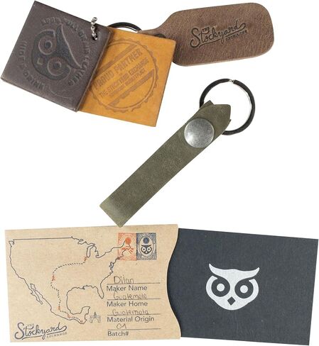 Hide & Drink, Keychain Loop Handmade from Full Grain Leather in Saudi Arabia