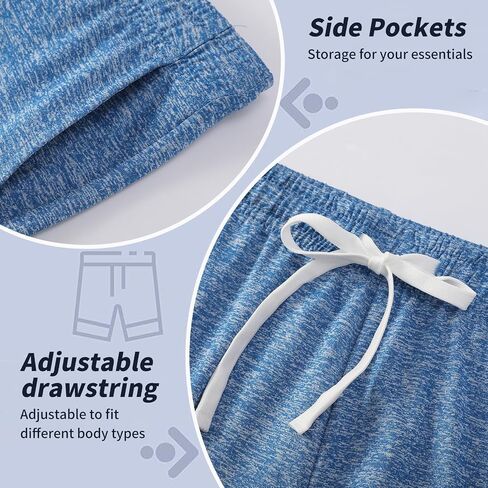 3-Pack Kids/Girls/Teen Girls Athletic Shorts Dry-Fit High Waisted Running Shorts with Pockets (5-18 Years) in Saudi Arabia