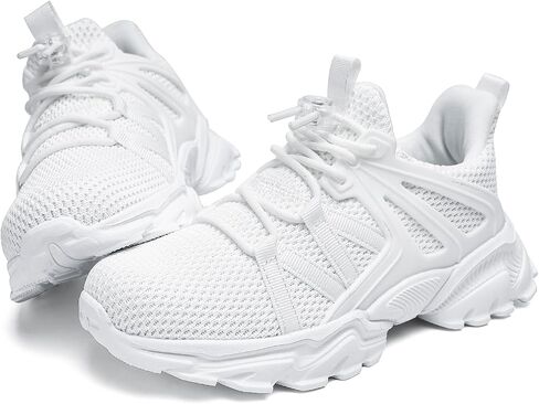 Boys Girls Shoes Kids Sneakers Lightweight Breathable Tennis Athletic Running Shoes for Toddler/Little Kid/Big Kid in Saudi Arabia