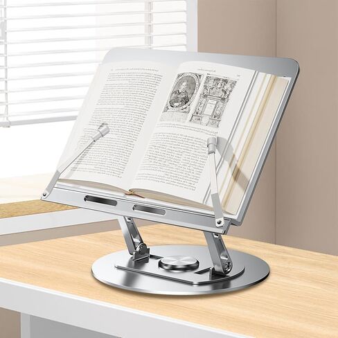 Cookbook Stand for Kitchen Counter, Wooden Cookbook Holder, Unique Gifts for Women - Adjustable and Foldable Recipe Book Stand, Cooking Gift for Wife Mom Grandma on Mother's Day Birthdays in Saudi Arabia