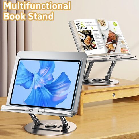 Cookbook Stand for Kitchen Counter, Wooden Cookbook Holder, Unique Gifts for Women - Adjustable and Foldable Recipe Book Stand, Cooking Gift for Wife Mom Grandma on Mother's Day Birthdays in Saudi Arabia