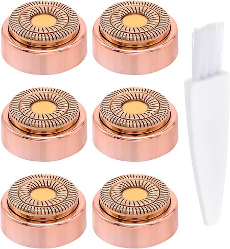 Dealswin Facial Hair Remover Replacement Heads：Compatible with Gen 1 Finishing Touch Flawless Facial Hair Removal Tool Women, As Seen On TV 18K Gold-Plated Rose Gold 4 Count, Generation 1 Single Halo in Saudi Arabia