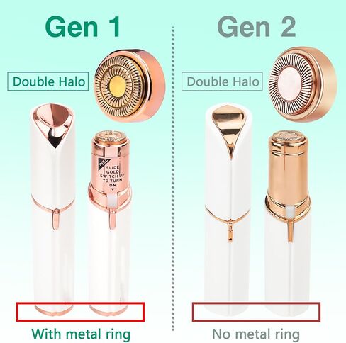 Dealswin Facial Hair Remover Replacement Heads：Compatible with Gen 1 Finishing Touch Flawless Facial Hair Removal Tool Women, As Seen On TV 18K Gold-Plated Rose Gold 4 Count, Generation 1 Single Halo in Saudi Arabia