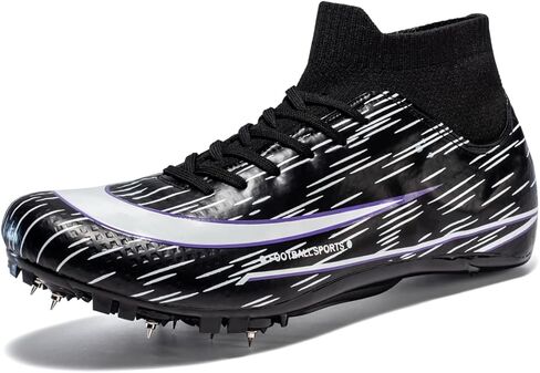 أحذية Track Spikes الرياضية Sprint للرجال أحذية رياضية للتدريب على القفز والسباقات، أحذية رياضية احترافية للمسافات والجري للمسارات والميدان للشباب خفيفة الوزن ومسامية in Kuwait