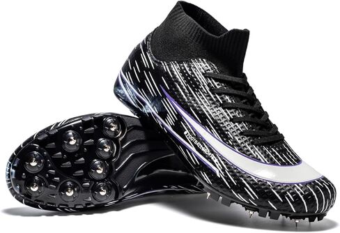 أحذية Track Spikes الرياضية Sprint للرجال أحذية رياضية للتدريب على القفز والسباقات، أحذية رياضية احترافية للمسافات والجري للمسارات والميدان للشباب خفيفة الوزن ومسامية in Kuwait