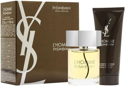 Yves Saint Laurent L'Homme Men Gift Set (Eau De Toilette Spray, After Shave Balm and All Over Shower Gel) in Saudi Arabia