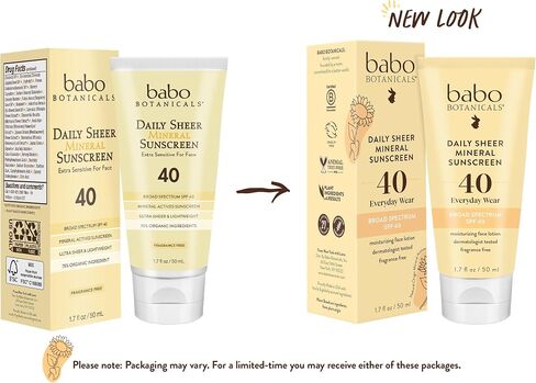 واقي للوجه من أشعة الشمس دايلي شير صن سكرين عامل الوقاية من أشعة الشمس SPF40 من بابو بوتانيكالز 1.7 oz in Kuwait