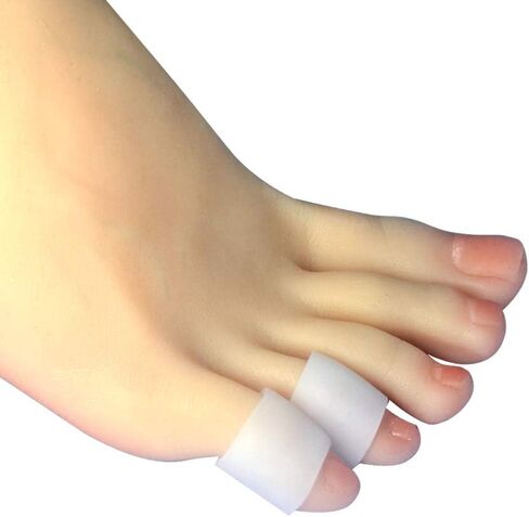 Hoogoo Pinky Toe Sleeves 10pcs with Hole, Toe Protecters Covers for Small Toe, Protect Toe from Rubbing, Ingrown Toenails, Corns, Blisters, Hammer Toes and Other Painful Toe Problems in Saudi Arabia