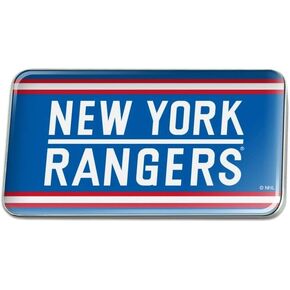 NHL New York Rangers Logo Metal Rectangle Lapel Hat Pin Tie Tack Pinback