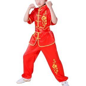 Adult Kung Fu Suit Dragon Chinese Tai Chi Uniform Traditional Lion Dance Clothing Martial Arts Wing Chun Costume