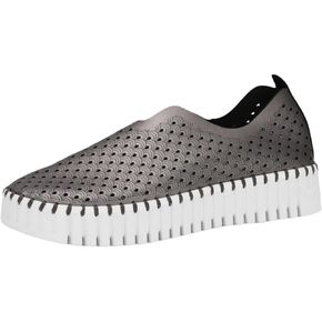 ILSE JACOBSEN HORNBAEK Women's Tulip U0010 Metallic Platform | Slip-On | Low-Top