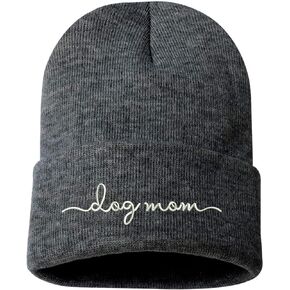 Prfcto Lifestyle Dog Mom Beanie Cap - Unisex Embroidered Beanies Dog Lover