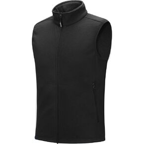 Outdoor Ventures Men's Full-Zip Polar Fleece Vest Outerwear Lightweight Warm Casual Sleeveless Jacket for Fall & Winter in Kuwait