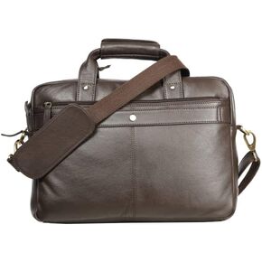 Genuine Handmade Leather Messenger Crossbody Bag for Men(Brown Color) Leather Travel Messenger Laptop Bag for Office, College Leather Briefcase Bag, Size 10?X 13.9? X 5? Inch Approx. Gifts for Men