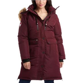 CANADA WEATHER GEAR Women's Winter Coat - Women's Parka and Long Winter Jackets for Women with Removable Faux-Fur Hood (S-3X)