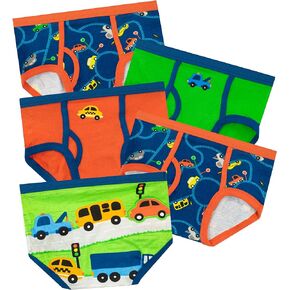 Boys' Underwear Pack of 5 Transport