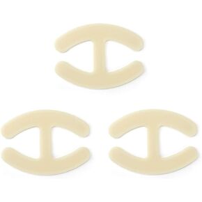 uxcell Bra Shoulder Strap Clips Buckles Bra Strap Anti-Slip Buckles Straps for Women Skin Color-1 H Shape