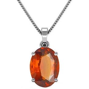 Natural 5.25 Carat And Original Unheated Untreatet Goemd Hessonite (Garnet) 925 Pure Sterling Silver Pendant Locket For Men & Women's