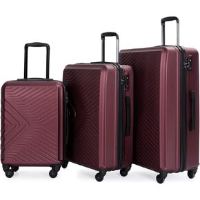 Travelhouse Luggage Set, Hardside Suitcase Set Double Wear-Resistance Spinner Wheels, TSA Lock, Carry-on,3 Piece Set luggage clearance (20inch 24inch 28inch) (1065 Navy)