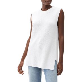 Michael Stars Sydney Cotton Sweater Vest with Side Slits