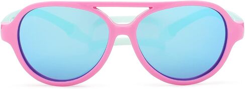 Pro Acme Polarized TPEE Durable Aviator Kids Sunglasses for Boys Girls Soft Rubber Flexible Frame Protective Eyewear Age 3-8 in Saudi Arabia