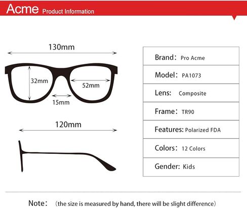 Pro Acme Kids Polarized Sports Sunglasses for Boys and Girls Rubber Baseball Youth Wrap Shades with UV Protection in Saudi Arabia