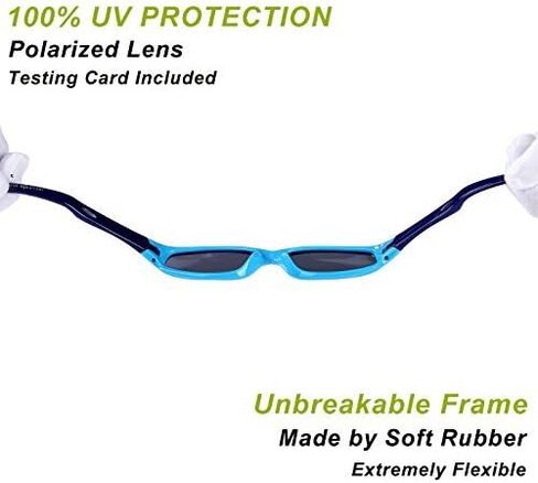 Pro Acme Kids Polarized Sports Sunglasses for Boys and Girls Rubber Baseball Youth Wrap Shades with UV Protection in Saudi Arabia