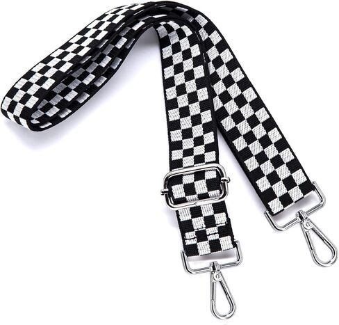 S&loyoe Silver Buckle Purse Straps Replacement Crossbody Bag Strap Adjustable Wide Guitar Straps for Handbags 1.5inch in Saudi Arabia
