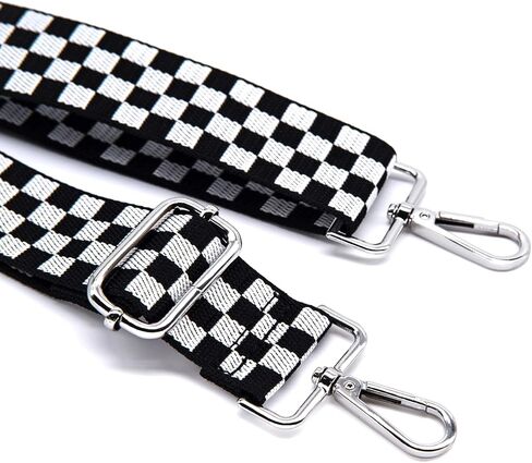 S&loyoe Silver Buckle Purse Straps Replacement Crossbody Bag Strap Adjustable Wide Guitar Straps for Handbags 1.5inch in Saudi Arabia