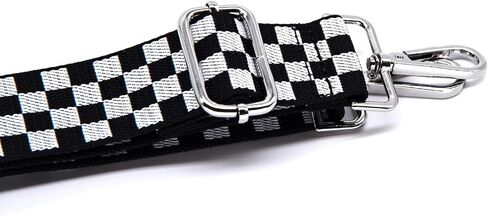 S&loyoe Silver Buckle Purse Straps Replacement Crossbody Bag Strap Adjustable Wide Guitar Straps for Handbags 1.5inch in Saudi Arabia