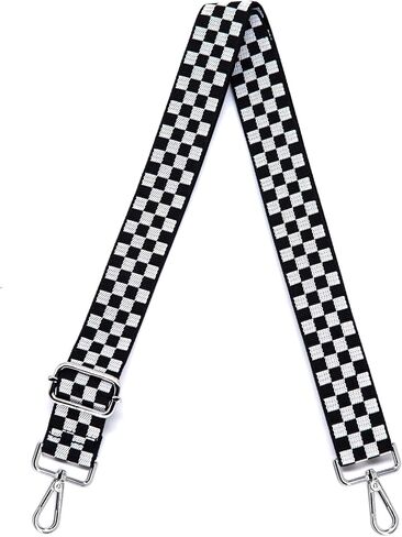 S&loyoe Silver Buckle Purse Straps Replacement Crossbody Bag Strap Adjustable Wide Guitar Straps for Handbags 1.5inch in Saudi Arabia