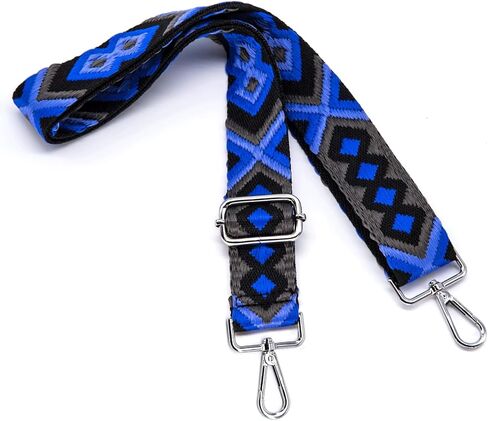 S&loyoe Silver Buckle Purse Straps Replacement Crossbody Bag Strap Adjustable Wide Guitar Straps for Handbags 1.5inch in Saudi Arabia