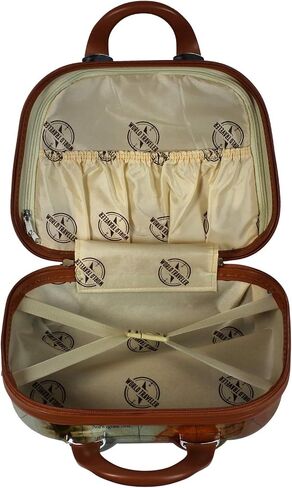 World Traveler Europe (Set of 4-Piece) Spinner Luggage Set with TSA Lock, Brown,Zippered Divider in Saudi Arabia