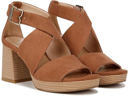 Scholl's Women's Maya Block Heel صندل بكعب عالٍ in Kuwait