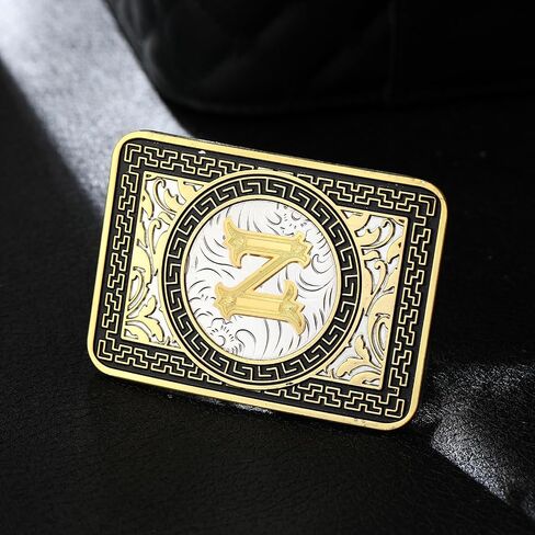Western Belt Buckle Initial Letters ABCDEFG to Z Cowboy Rodeo Belt Buckles for Men Women Cowboy Cowgirl in Saudi Arabia